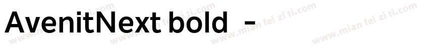 AvenitNext bold字体下载字体转换
